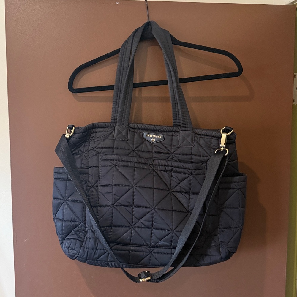 EUC TWELVElittle Black Quilted Bag